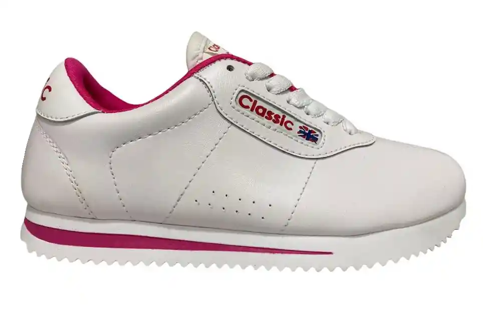 Tenis Casual Deportivo Zapato Clásico De Moda Calzado Unisex Fucsia Talla 36