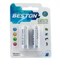 Pilas Batería Beston Aa Recargable 2700mah 2 Unidades Ni-mh