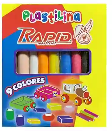 Plastilina Rapid Pequeña - 9 Colores Cortos