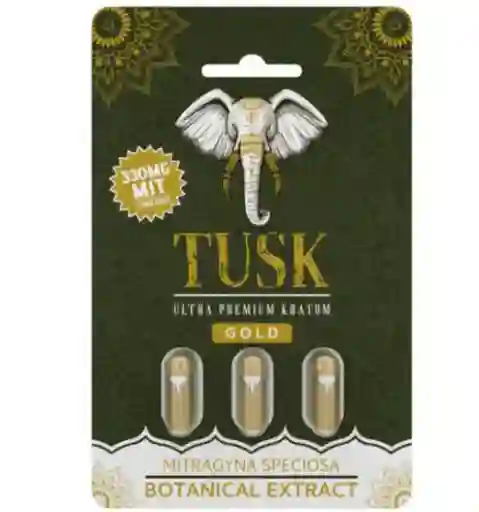 Cápsulas De Extracto De Tusk Kratom Gold