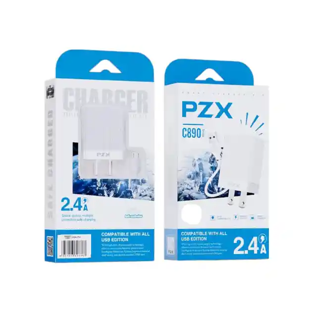 Cargador Para Celular Tipo Iphone 2.1a Pzx C890