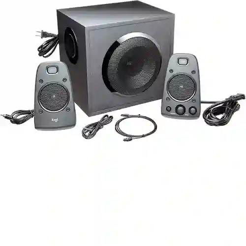Parlantes 2.1 Logitech C · 200 Watts Rms · Entrada Óptica
