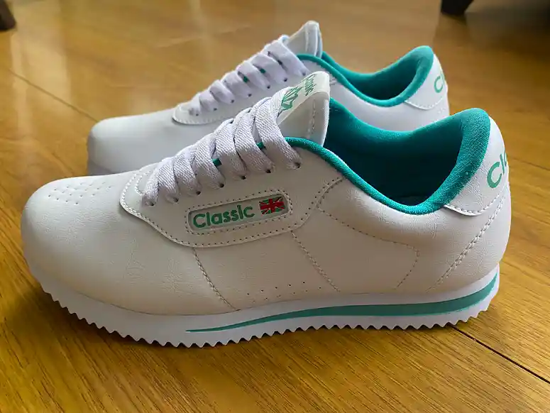 Tenis Casual Deportivo Zapato Clásico De Moda Calzado Unisex Verde Talla 33