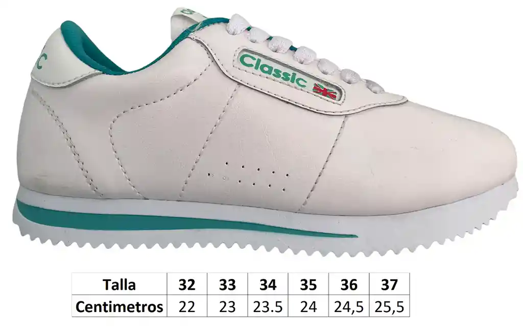 Tenis Casual Deportivo Zapato Clásico De Moda Calzado Unisex Verde Talla 36