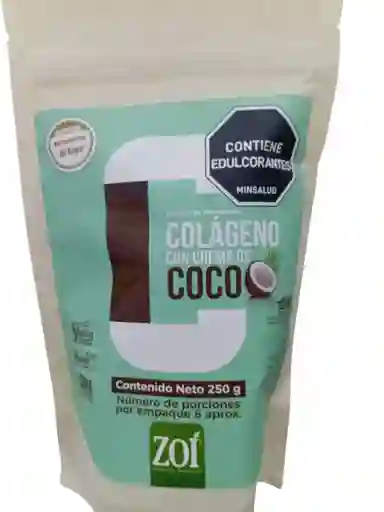 Colageno Marino Hidrolizado Con Crema De Coco X 250 Gms Zoi
