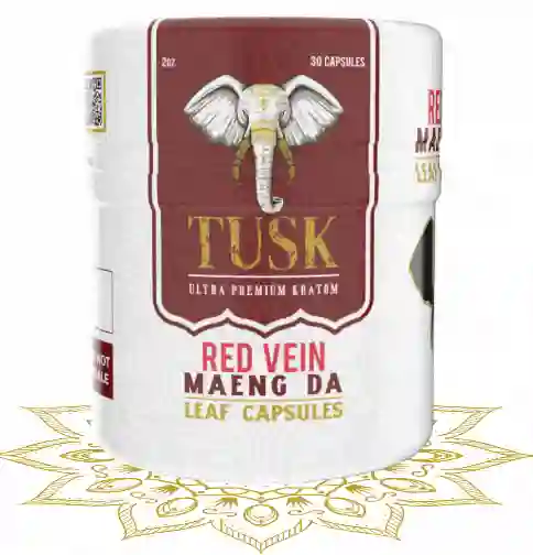 Cápsulas Venas Rojas Tusk Kratom X30