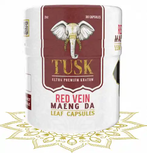 Cápsulas Venas Rojas Tusk Kratom X30