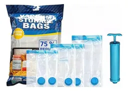 Bolsas Al Vacio Hermeticas X 5 Ahorrador Espacio+bomba