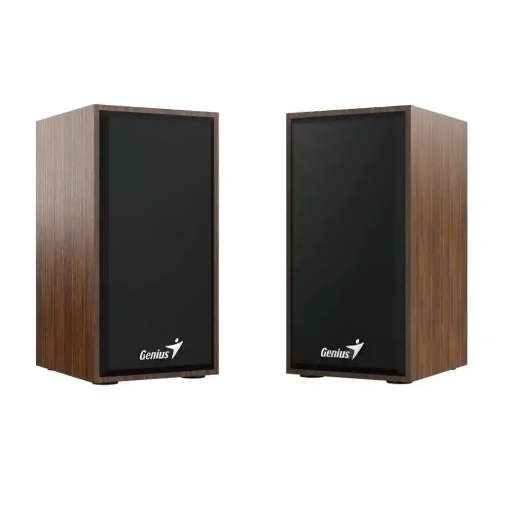Parlantes Genius Madera