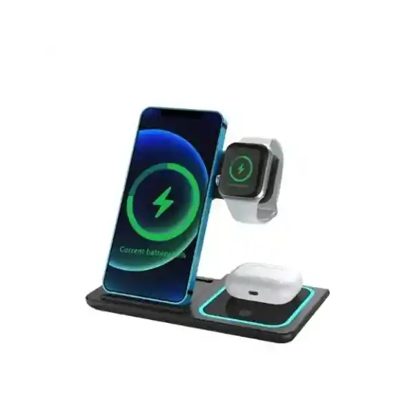 Soportes De Teléfono Wireless Charger Portable 3in1 Igoma Wl-8