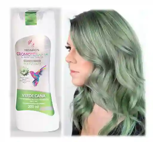 Mascarilla Matizante Verde Caña 200ml. Cromoterapia