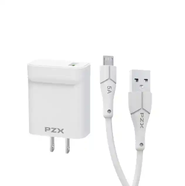 Cargador Para Teléfono Micro Usb (v8) 100w 5a Qc 5.0 Pzx P38