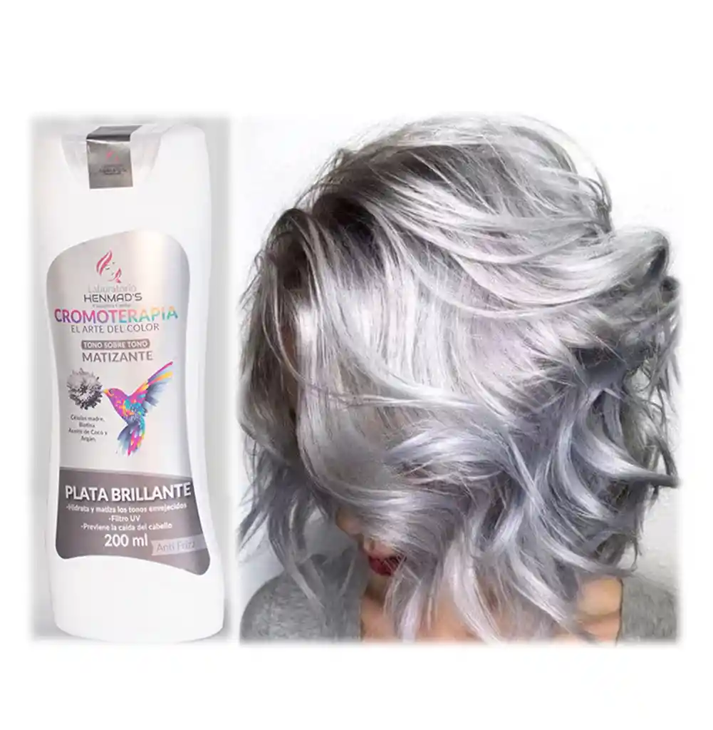 Mascarilla Matizante Plata Brillante 200ml. Cromoterapia