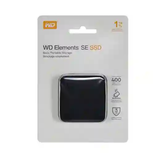 Disco Ssd Externo Wd 1tb Wdbayn0010bbk W