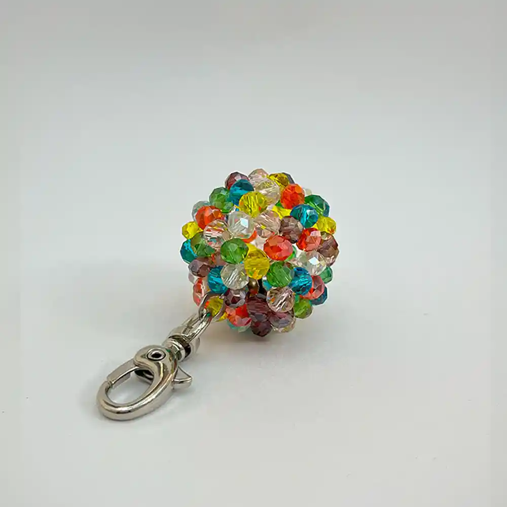 Llavero Icosaedro T Arcoiris
