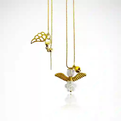 Collar Angelito Hexaedro Blanco
