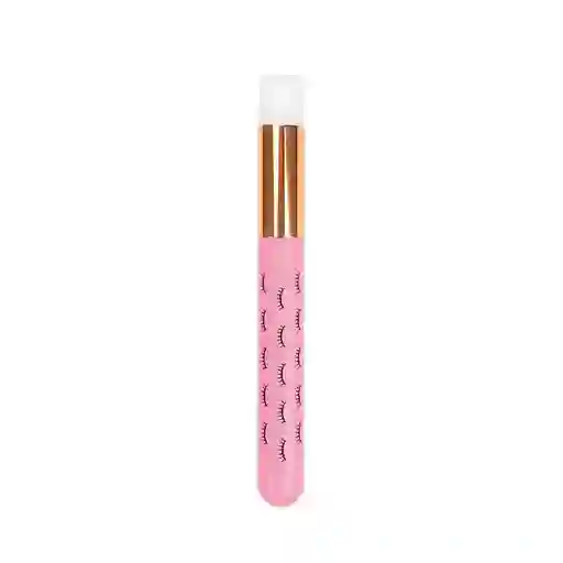 Brocha Para Limpieza Pestañas Pelo A Pelo Rosado
