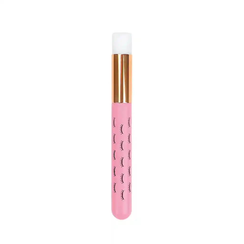 Brocha Para Limpieza Pestañas Pelo A Pelo Rosado