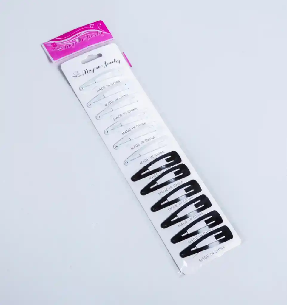 Pinza Tic Tac X 12 Blanco Negro