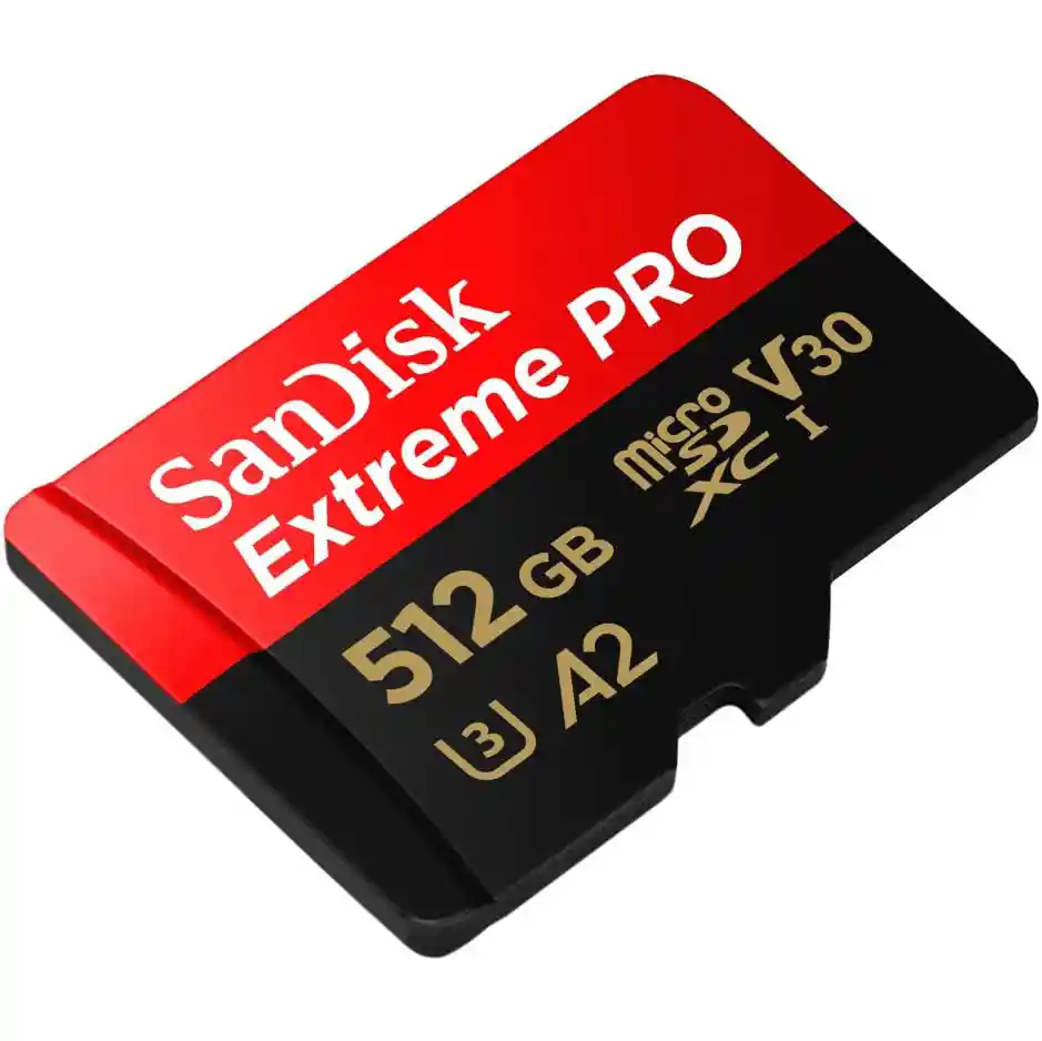 Micro Sd 512gb Sandisk Extreme Pro U3 4k 200mbs