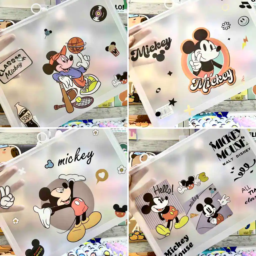 Carpeta Cremallera Edicion Mickey Mouse