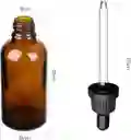 Gotero Vidrio X4 Ambar 50 Ml Con Gotero Pipeta En Vidrio