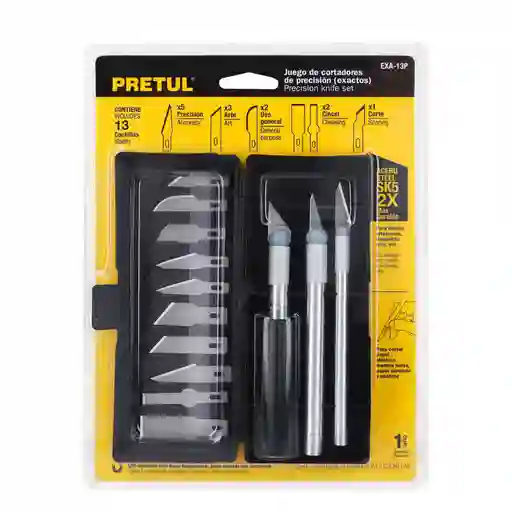 Juego Bisturíes Bisturí Cutter Corte Profesional Uso Rudo 13 Hojas