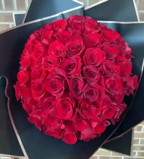 Bouquet 50 Rosas Rojas