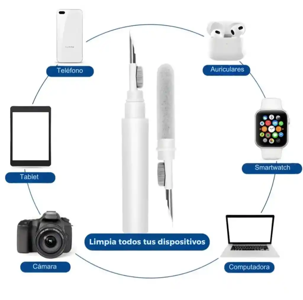 Kit Limpieza Para Audífonos 3 En 1 Multifuncional