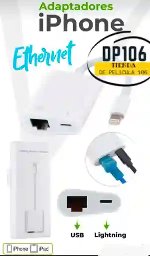 Adaptador Iphone Ethernet 4 En 1