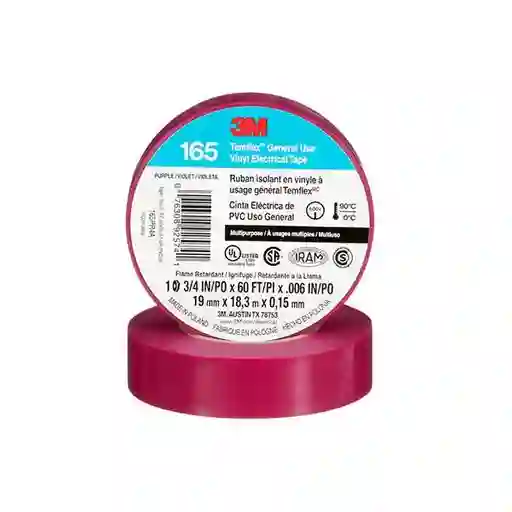 Cinta Eléctrica Eléctrica Temflex-165 18m Morada - 3m Uu009472695