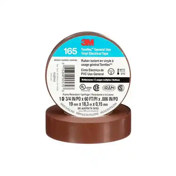 Cinta Eléctrica Temflex-165 18m Cafe - 3m