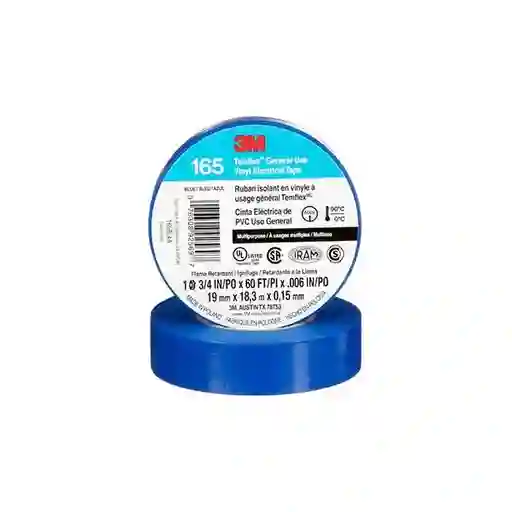 Cinta Eléctrica Temflex-165 18m Azul - 3m Uu009468818