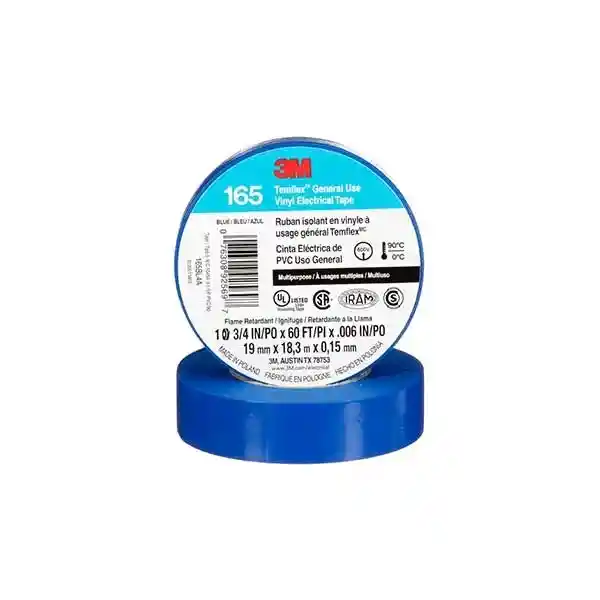 Cinta Eléctrica Temflex-165 18m Azul - 3m Uu009468818