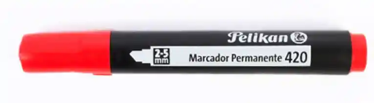 Marcador Pelikan Permanente (420)en Rojo