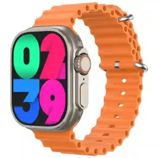 Reloj Smartwatch Mobulaa Iw09 Ultra Original Naranja