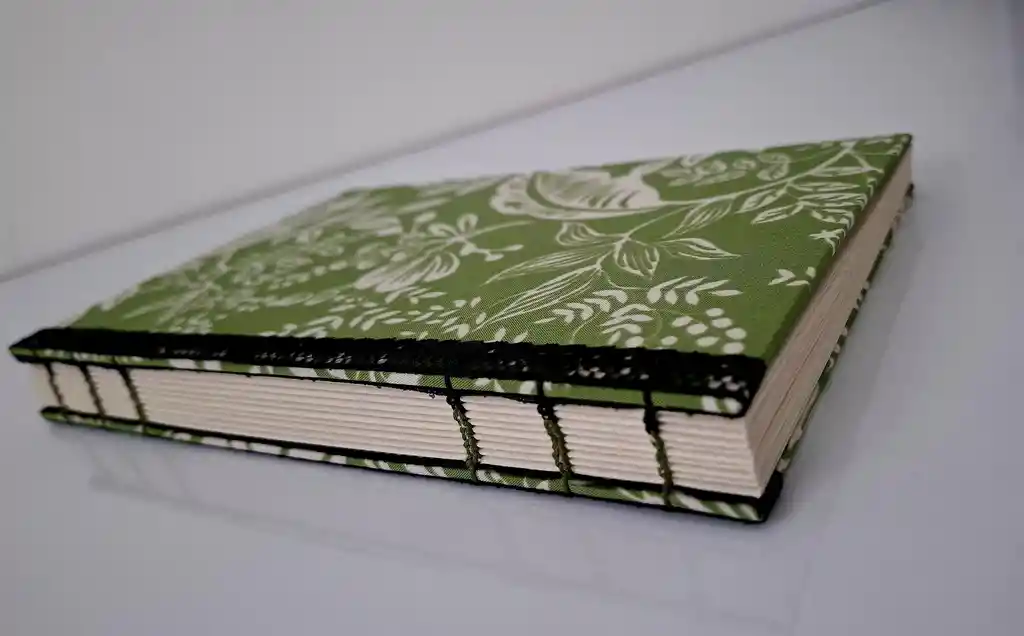 Cuaderno Copto Verde Plantas Grande (v)
