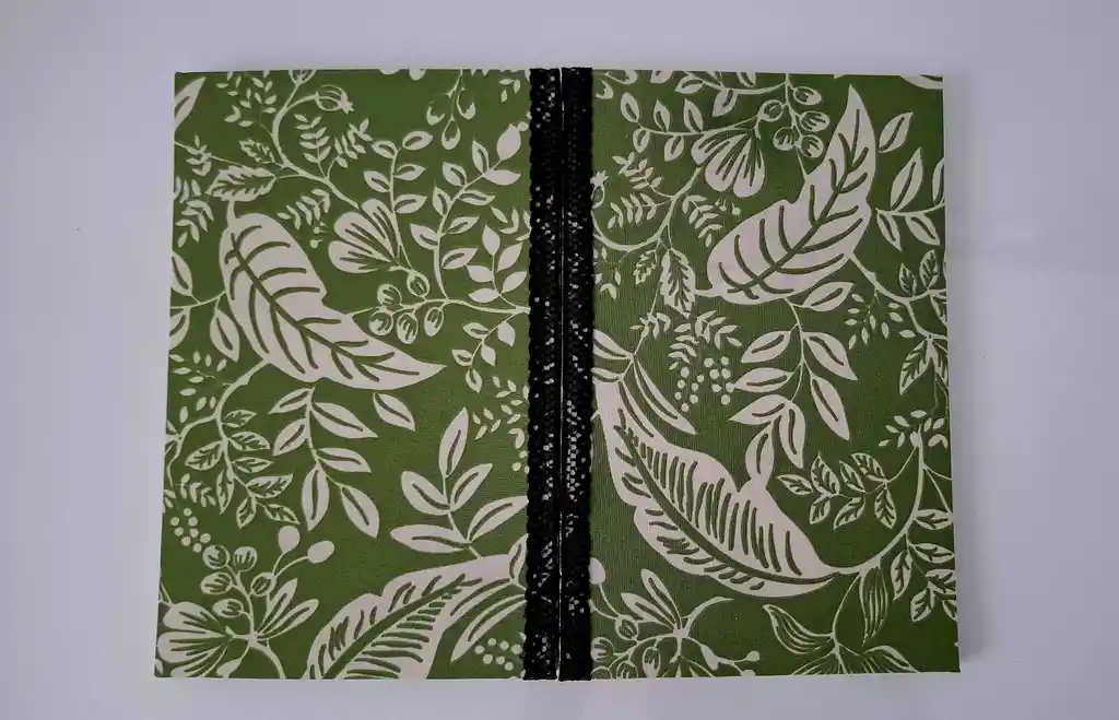 Cuaderno Copto Verde Plantas Grande (n)