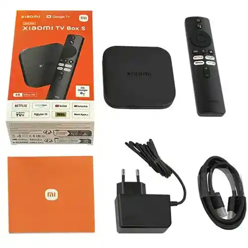 Xiaomi Mi Tv Box S 2nd Control De Voz 4k 8gb 2gb Ram Color N