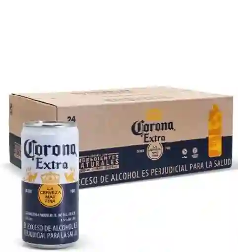 Corona Cerveza Extra En Lata x24
