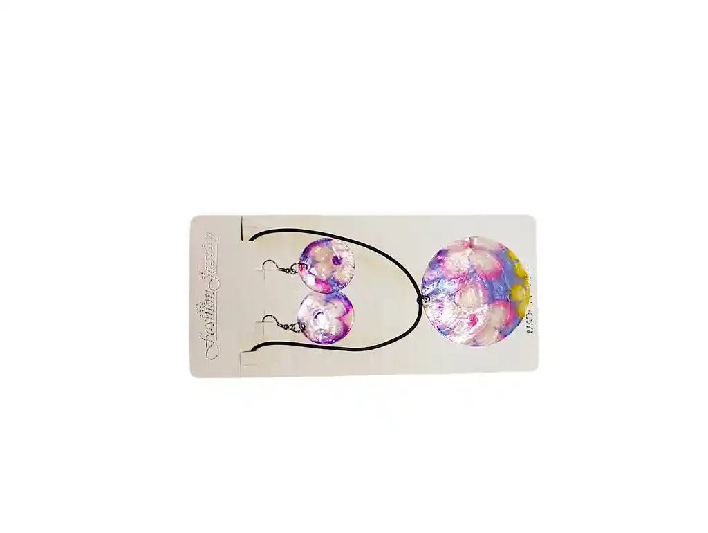 Juego Collar - Aretes Flor