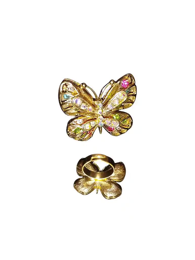 Anillo Ajustable Mariposa Acero Quirurjico Inoxidable