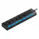 Hub Usb 7 Puertos Con Interruptor Individual Y Luz Led