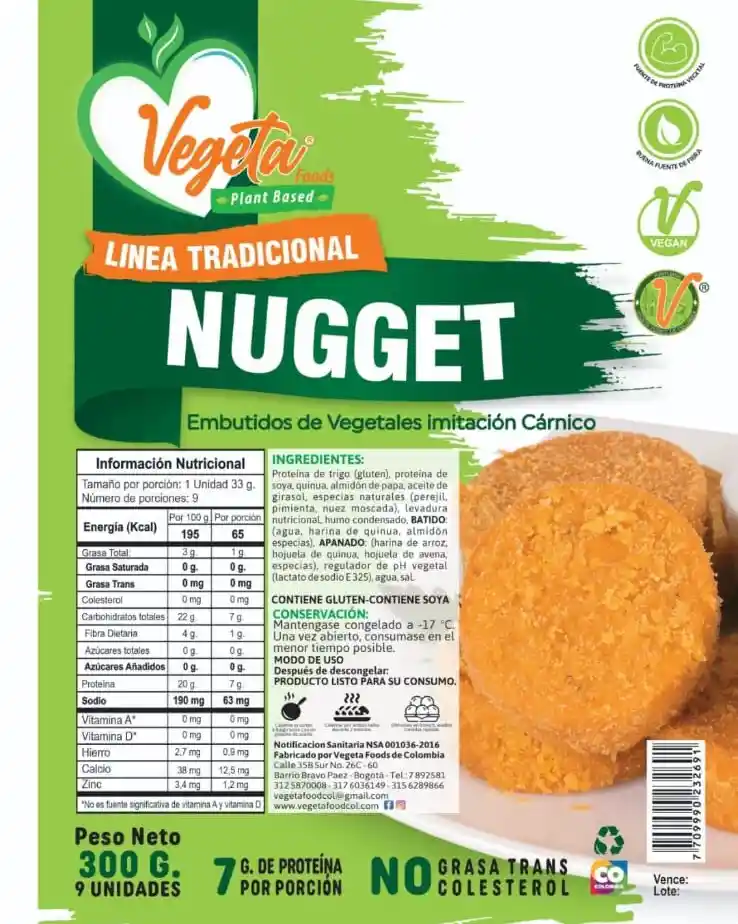 Nuggets Veganos Vegeta