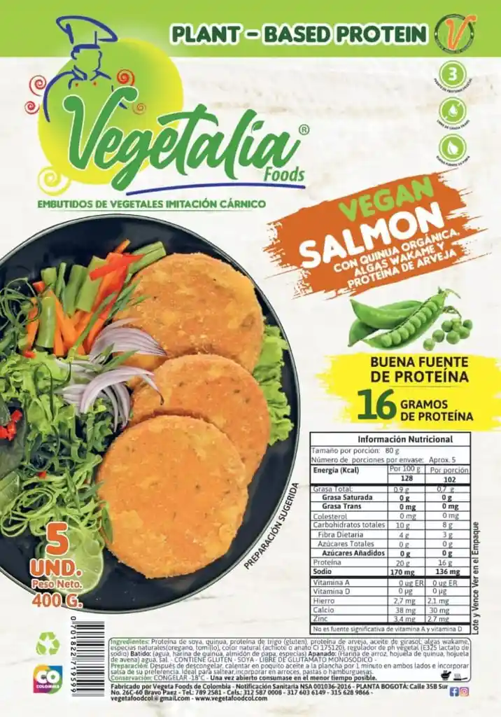 Filete Vegano Tipo Salmón Vegeta