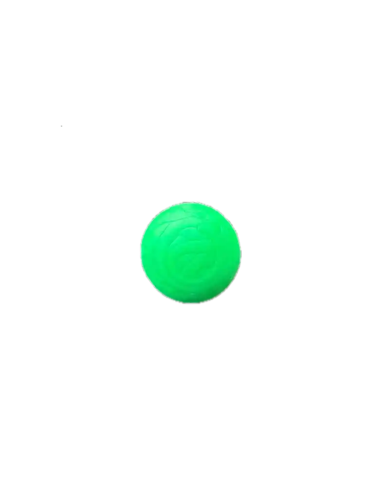 Pelota De Caucho Maciza Para Perro - 6 Cm - Verde