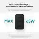 Cabeza Cargador Samsung Ultrarapido Doble Usb C 65/25w Usb A 15w Adroid Iphone