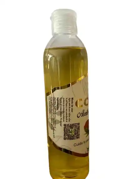 Aceite Natural De Coco Corporal, Con Vitamina E, Aloe Vera Y Ácido Hialurónico X 240ml