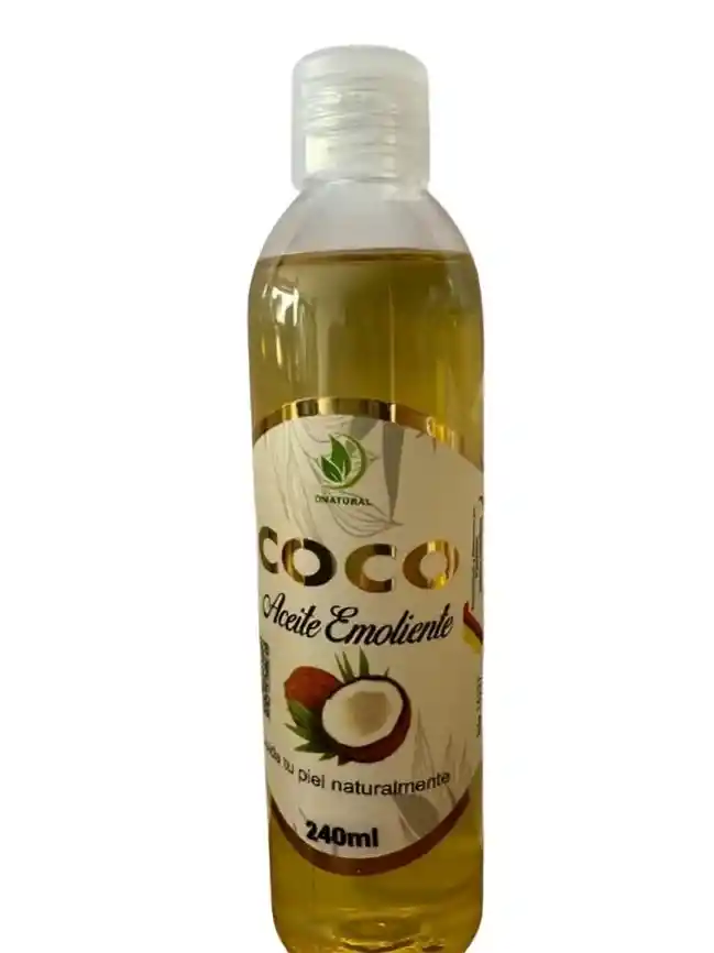 Aceite Natural De Coco Corporal, Con Vitamina E, Aloe Vera Y Ácido Hialurónico X 240ml