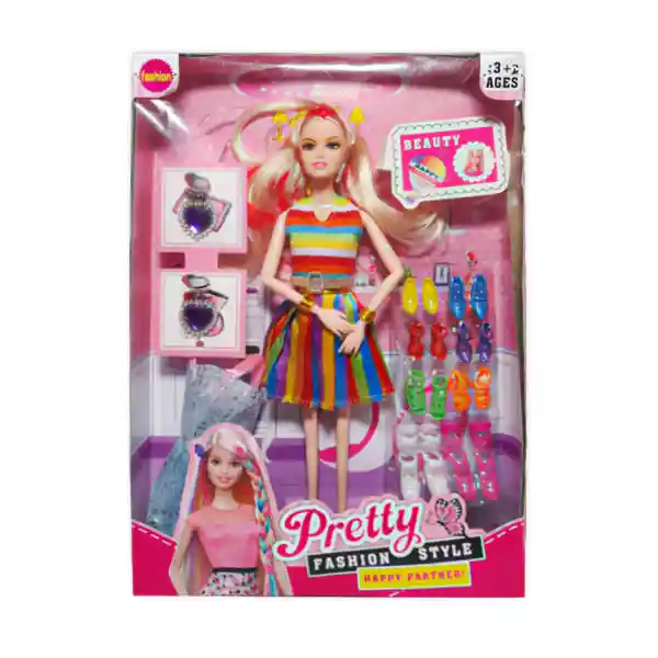 Barbie Con Accesorios En Caja